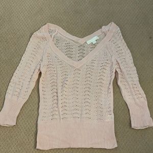 Jill Stuart womens crochet sweater